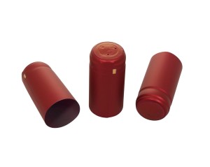 Kapturki  bordowe 31x65 mm - 1 szt
