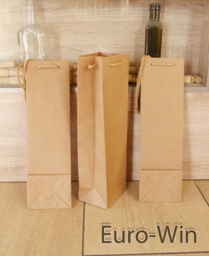 Torebka szara ba butelkę.